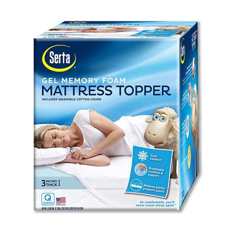 Typical 99. . Serta 3 inch mattress topper